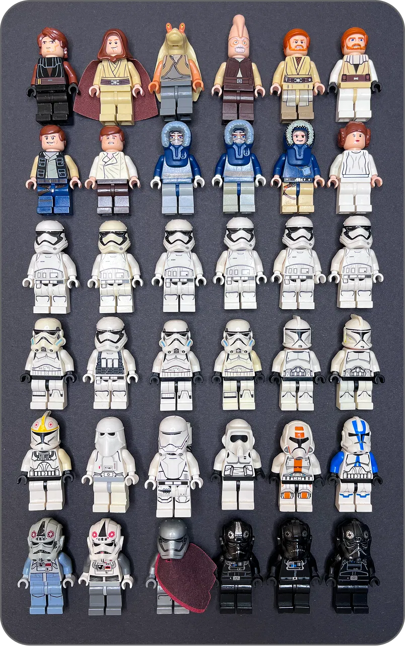 Пример подготовки минифигурок к скупке