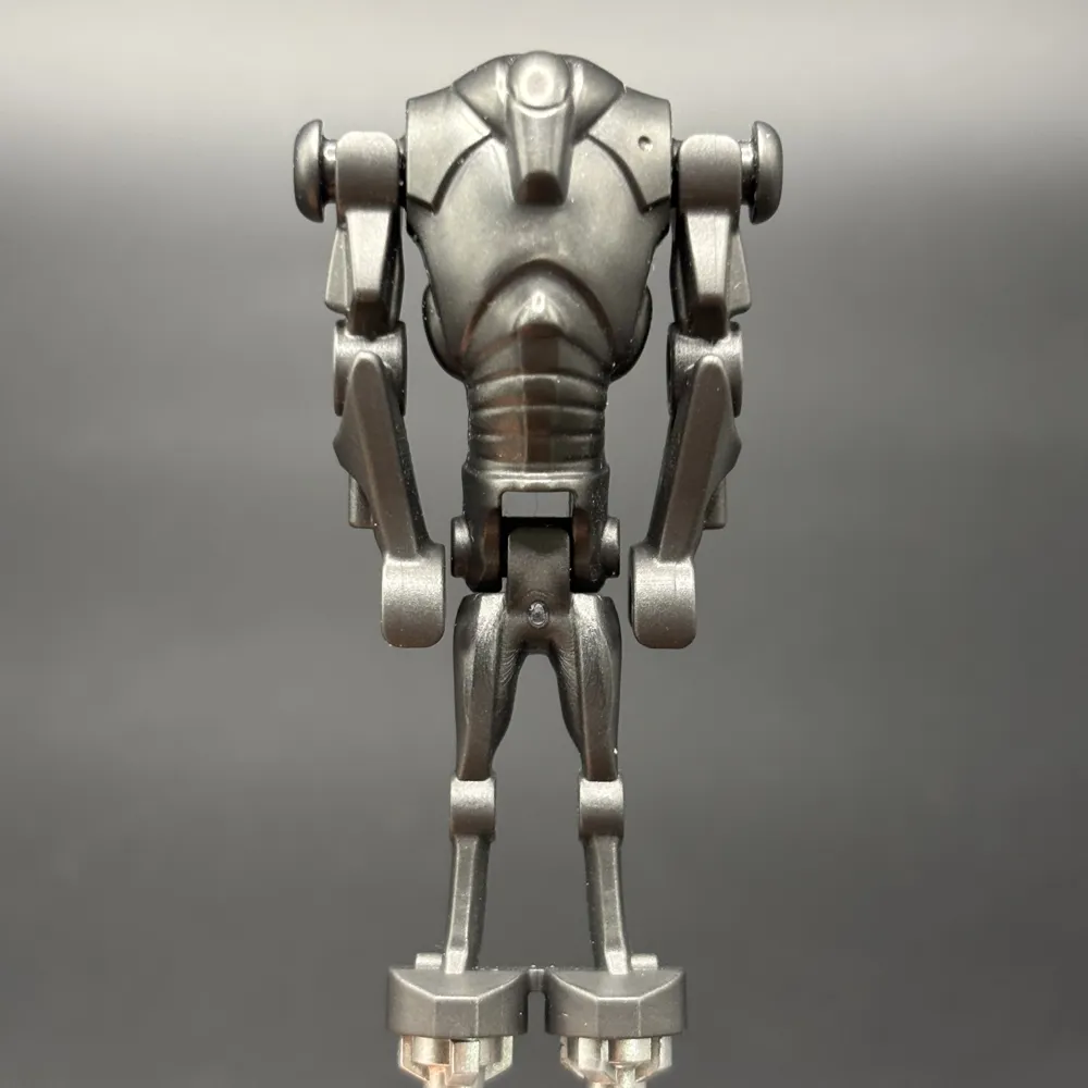Super Battle Droid - Pearl Dark Gray, Narrow Head, Chest Light Indent