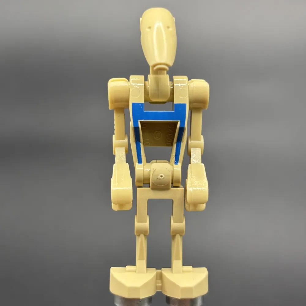 Battle Droid Pilot - Tan Torso with Blue Insignia, Angled Arms