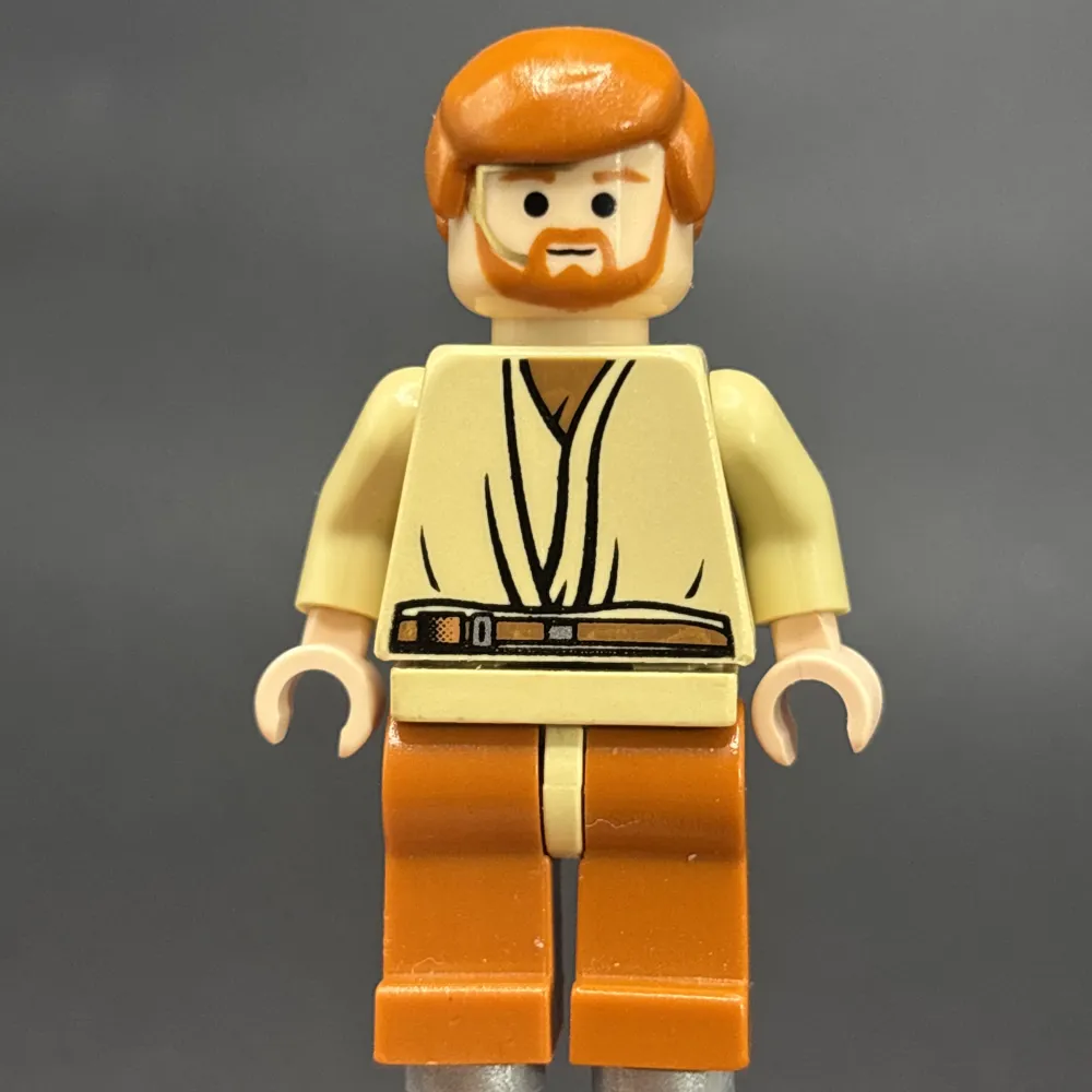 Obi-Wan Kenobi - Light Nougat, Dark Orange Hair and Legs, Gold Headset