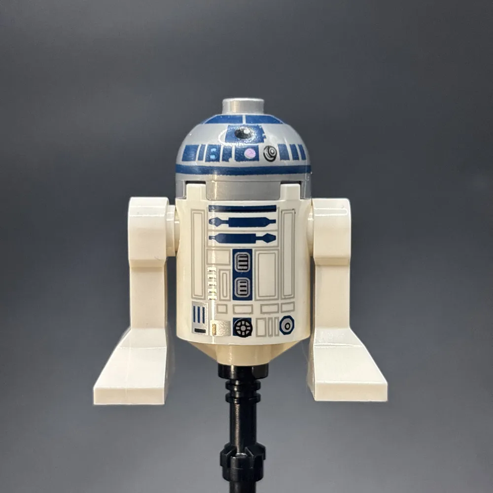 Astromech Droid, R2-D2 - Flat Silver Head, Lavender Dots and Small Receptor