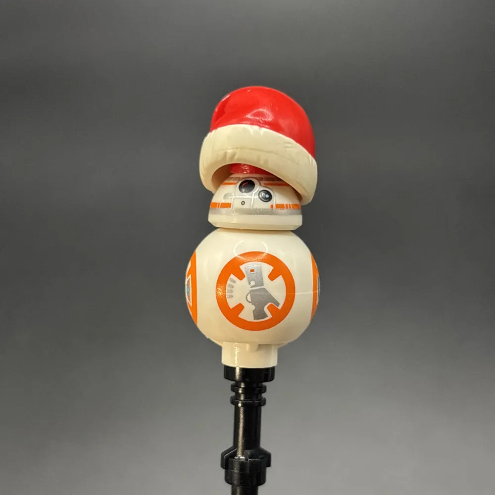 BB-8 with Santa Hat (Small Photoreceptor and Small Black Circle)