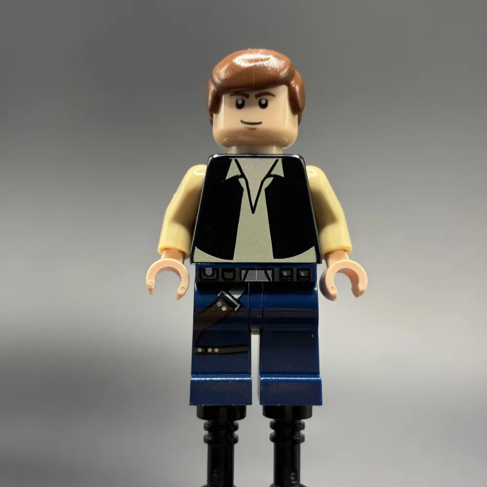Han Solo - Black Vest over Tan Shirt, Dark Blue Legs with Belts