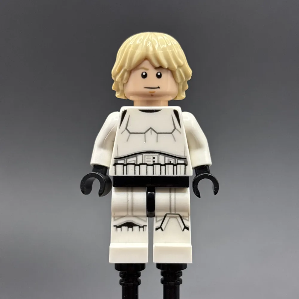 Luke Skywalker - Stormtrooper Outfit, Printed Legs, Tan Hair