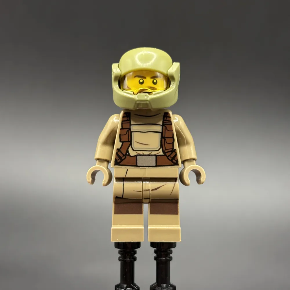 Resistance Trooper - Dark Tan Hoodie Jacket, Harness, Beard, Helmet with Chin Guard