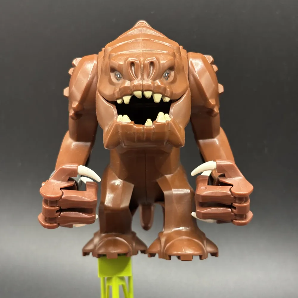 Jabba the Hutt - Olive Green, Tan Face, Dark Bluish Gray Wrinkles