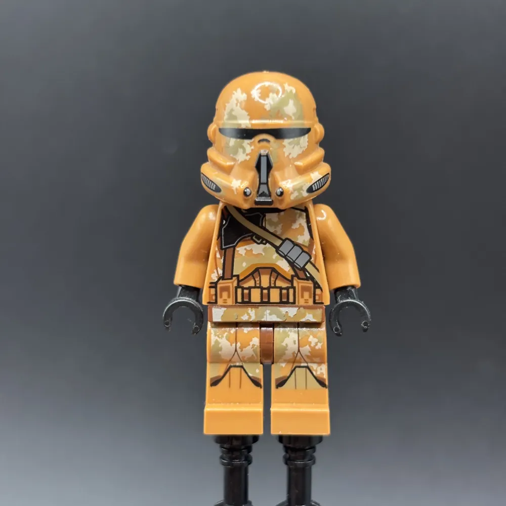 Clone Airborne Trooper (Phase 2) - Geonosis Camouflage, Smirk