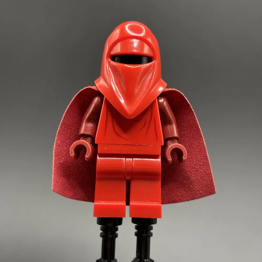 Imperial Royal Guard - Dark Red Arms and Hands, Starched Fabric Cape