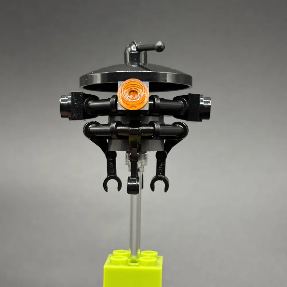 Imperial Probe Droid - White Dish Stand, Lever on Top