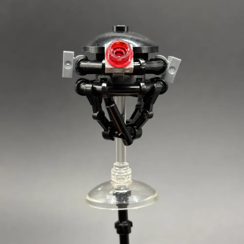 Imperial Probe Droid - Dark Bluish Gray Sensors, Dark Bluish Gray Round Plate Inside