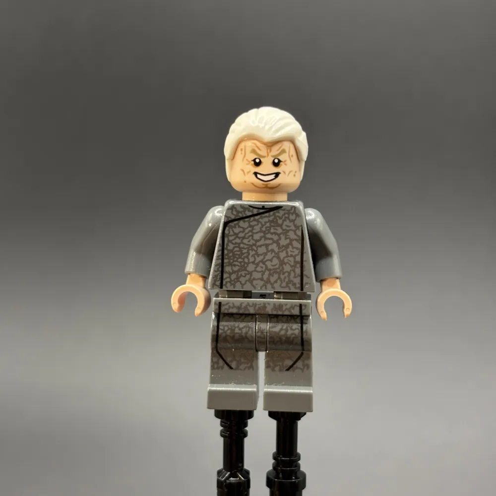 Chancellor Palpatine - Dark Bluish Gray Outfit, White Combed Hair