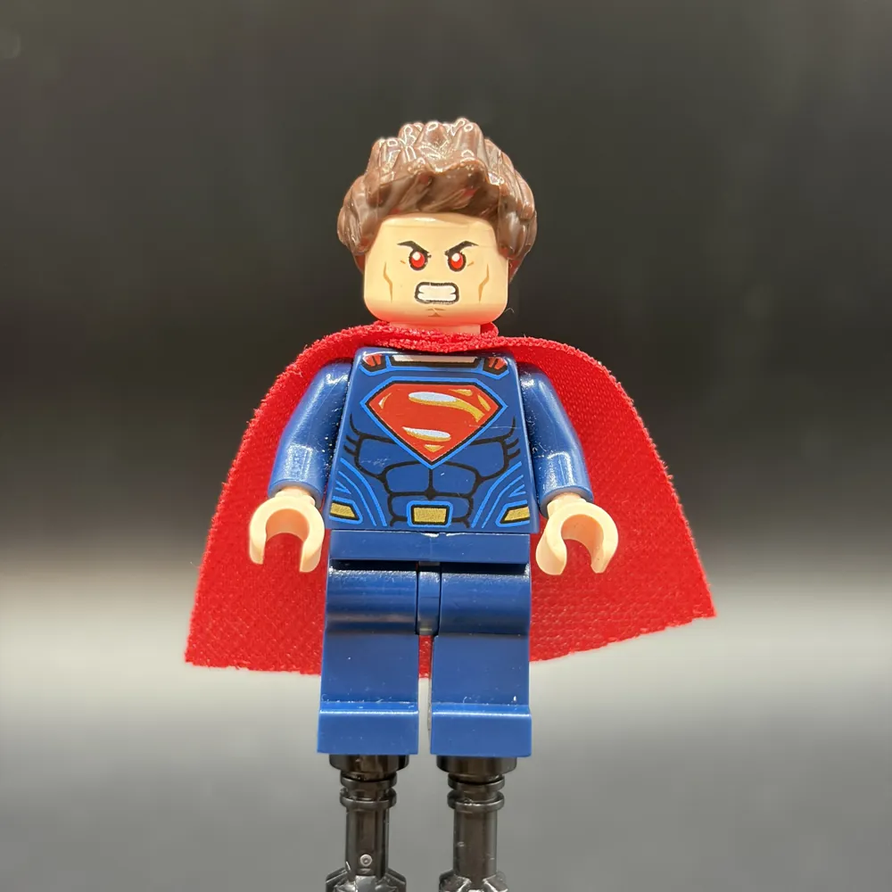 Superman - Dark Blue Suit, Spongy Cape, Plain Legs