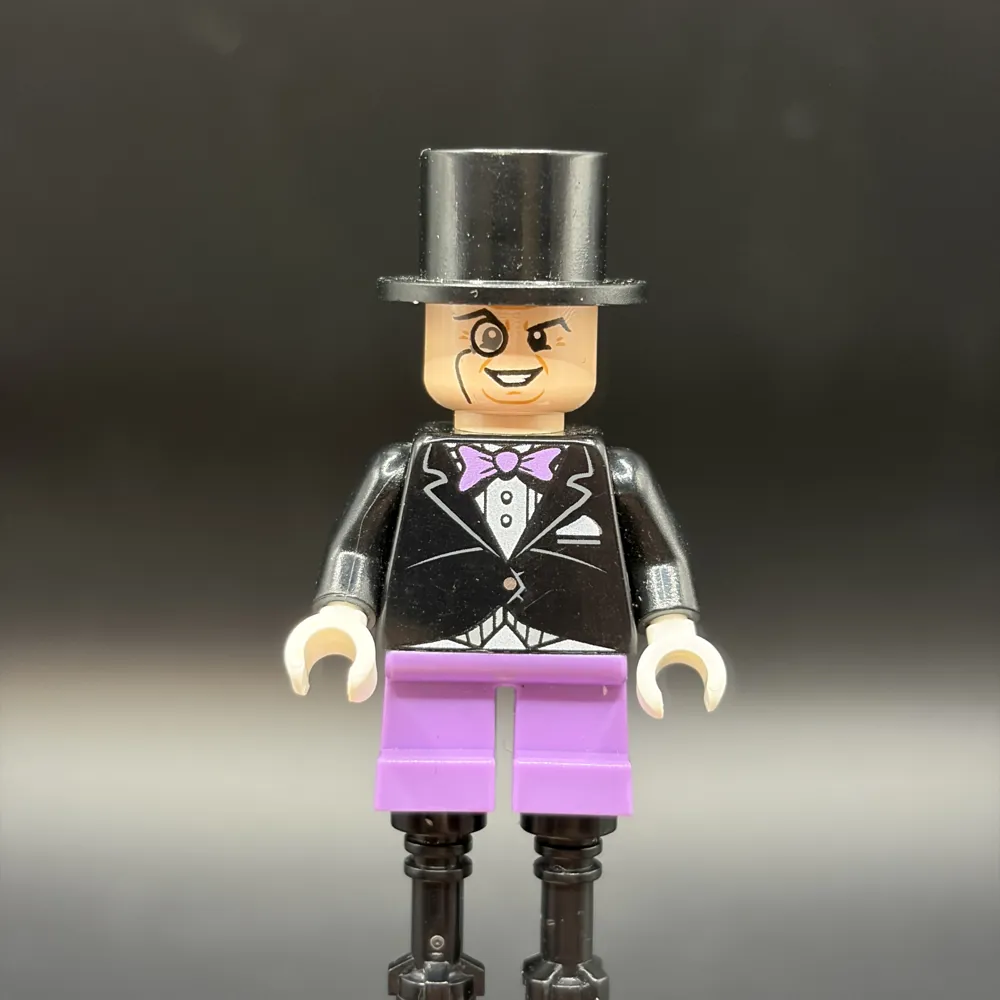 The Penguin - Medium Lavender Short Legs, Black Jacket
