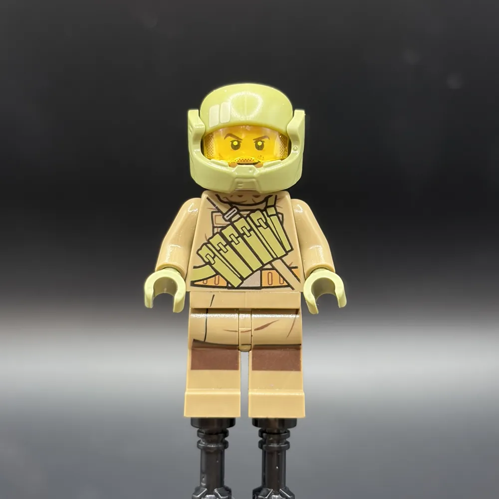 Resistance Trooper - Dark Tan Hoodie Jacket, Ammo Pouch, Stubble, Helmet with Chin Guard