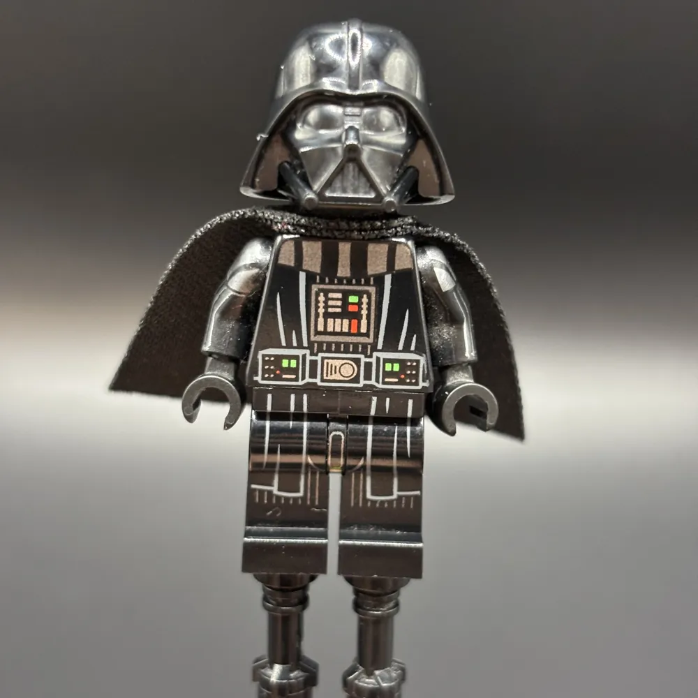 Darth Vader - Printed Arms, Spongy Cape, White Head with Smile