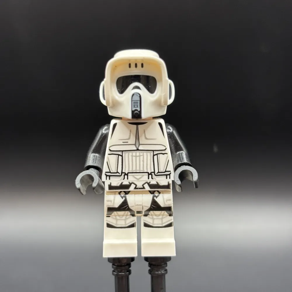 Imperial Scout Trooper - Male, Dual Molded Helmet, Light Nougat Head, Scowl