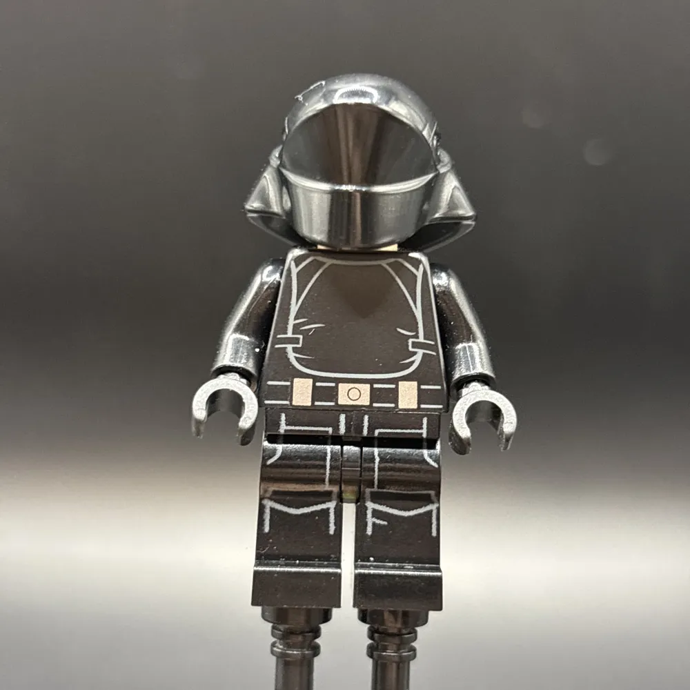 Imperial Gunner - Helmet with Silver Imperial Logo, Light Nougat Head, Open Mouth