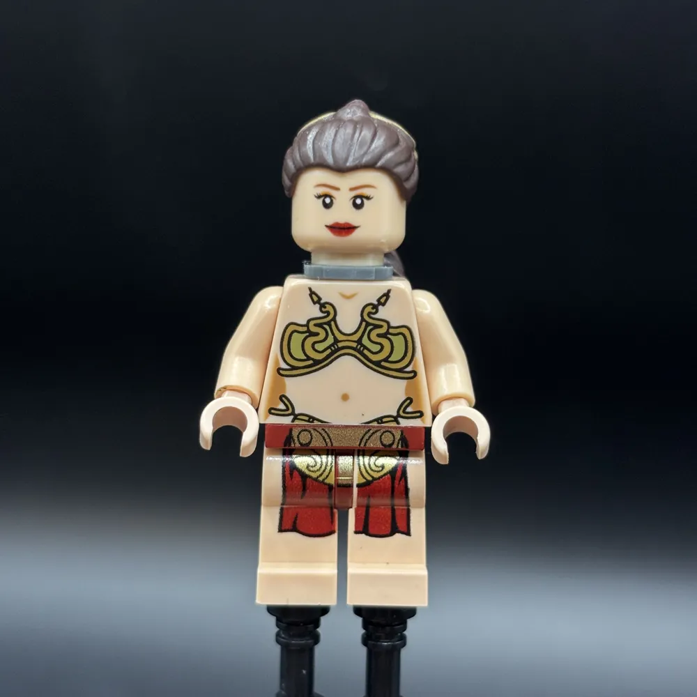 Princess Leia - Jabba Slave Outfit, Dark Brown Long Braid, Neck Bracket