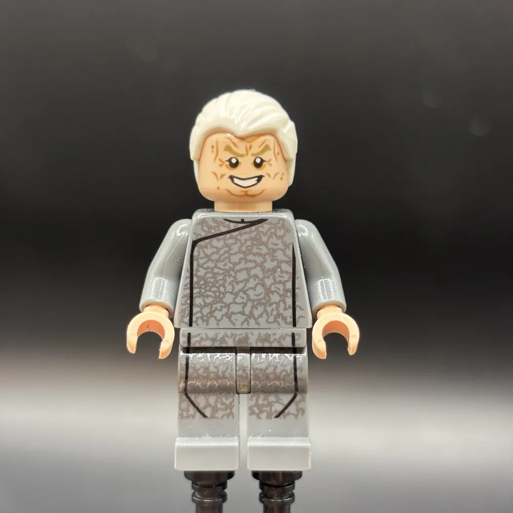 Chancellor Palpatine - Dark Bluish Gray Outfit, White Combed Hair