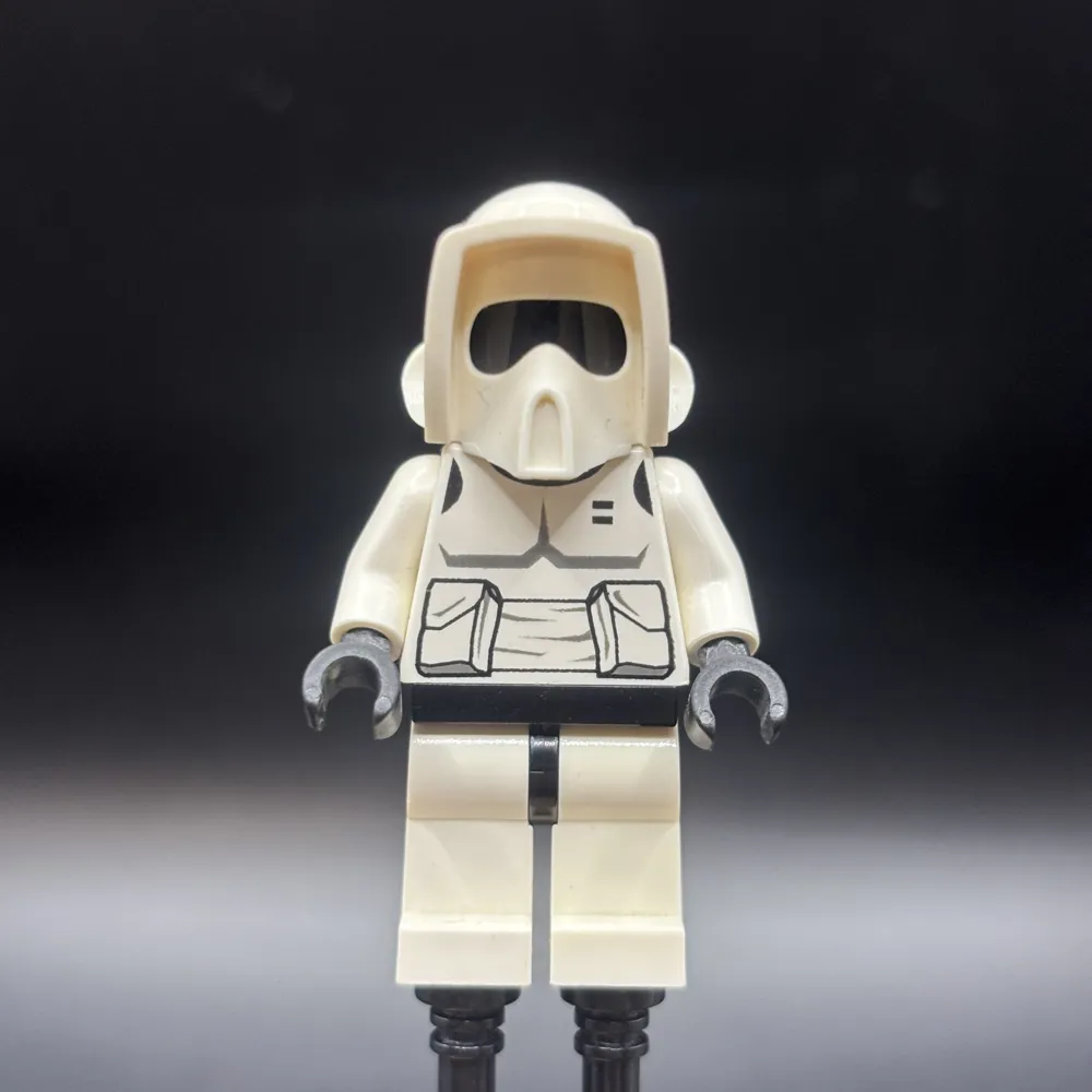 Imperial Scout Trooper - Printed Black Head, Dark Bluish Gray Torso Print