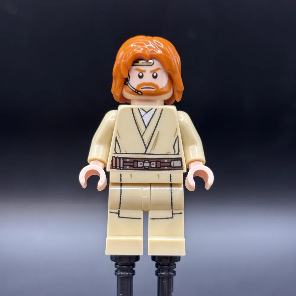 Obi-Wan Kenobi (Mid-Length Tousled with Center Part Hair and Headset)