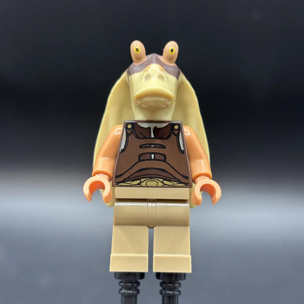 Gungan Soldier - Dark Brown Vest, Dark Tan Legs, Printed Head