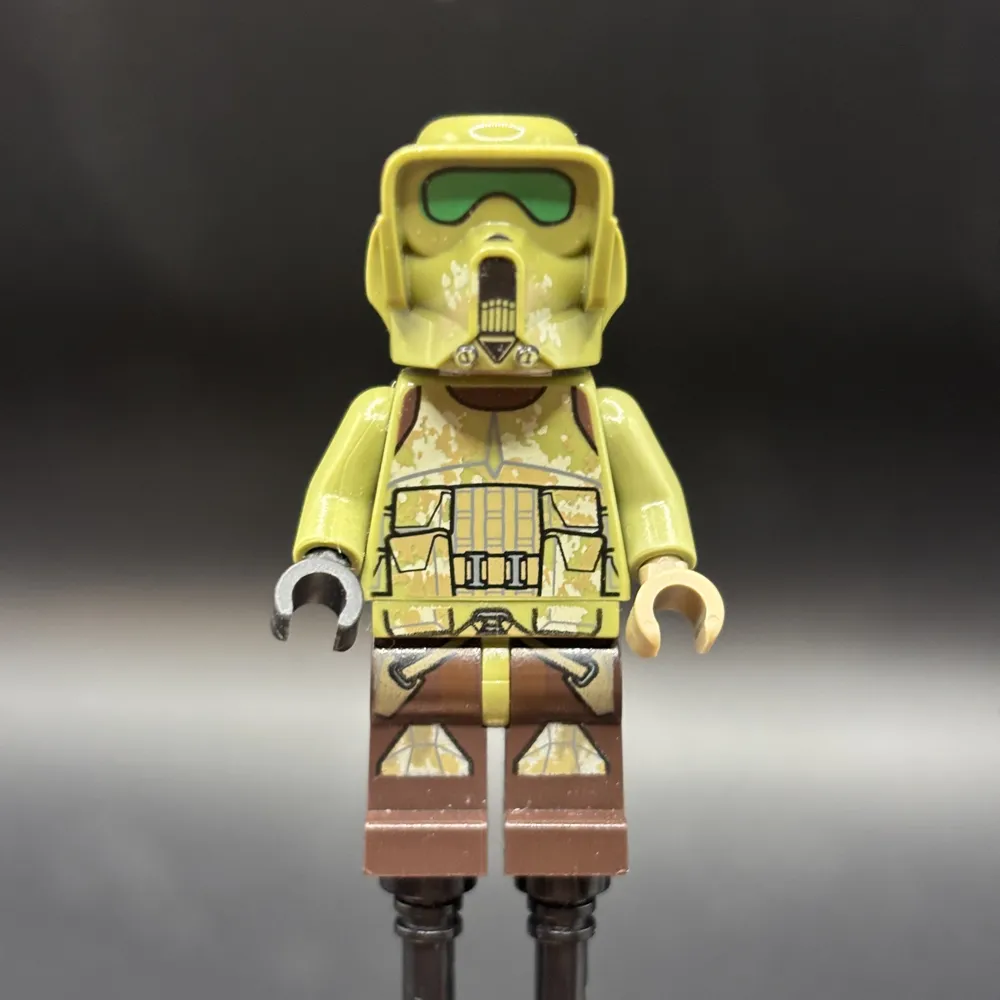 Clone Scout Trooper, 41st Elite Corps (Phase 2) - Kashyyyk Camouflage, Scowl