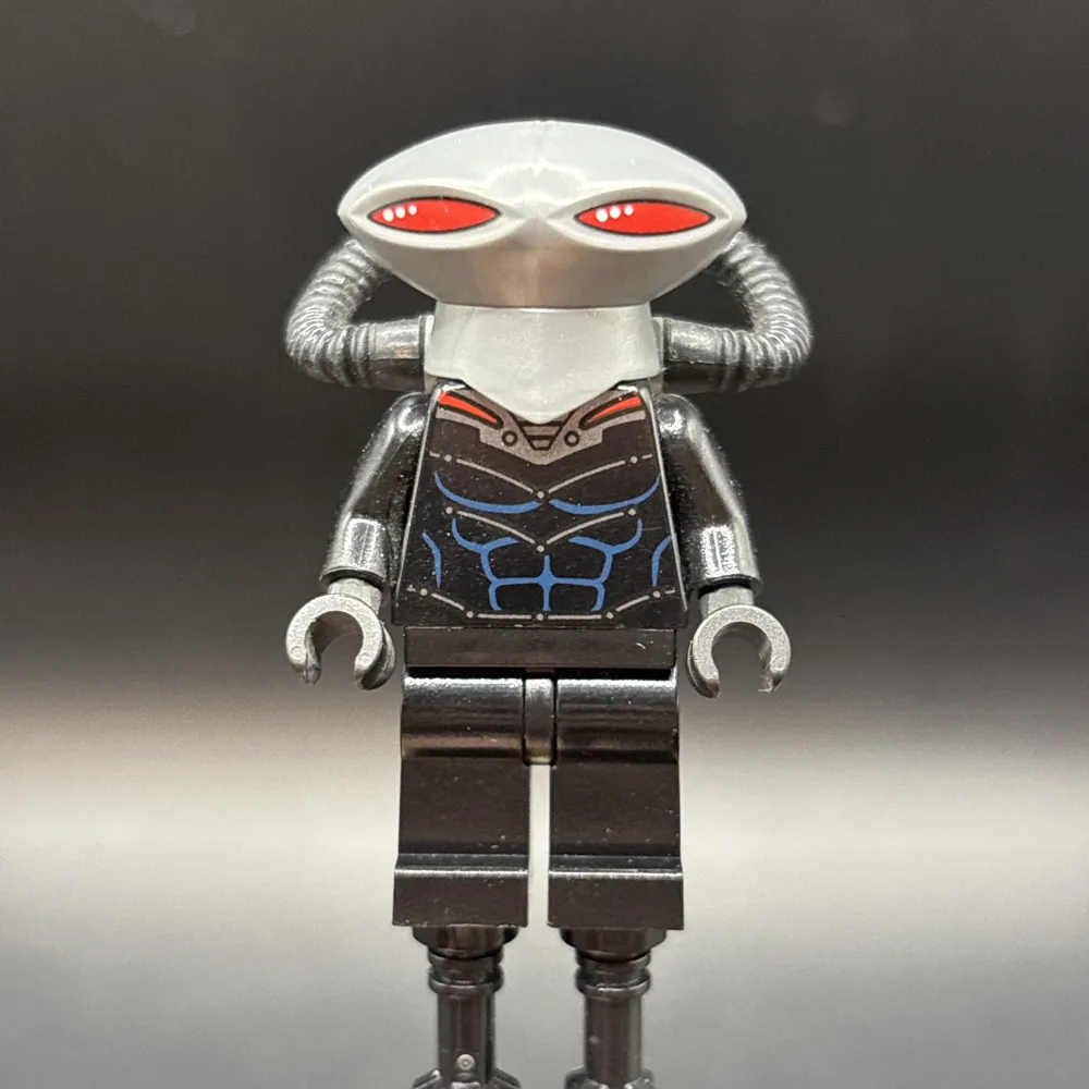 Black Manta - Flat Silver Helmet